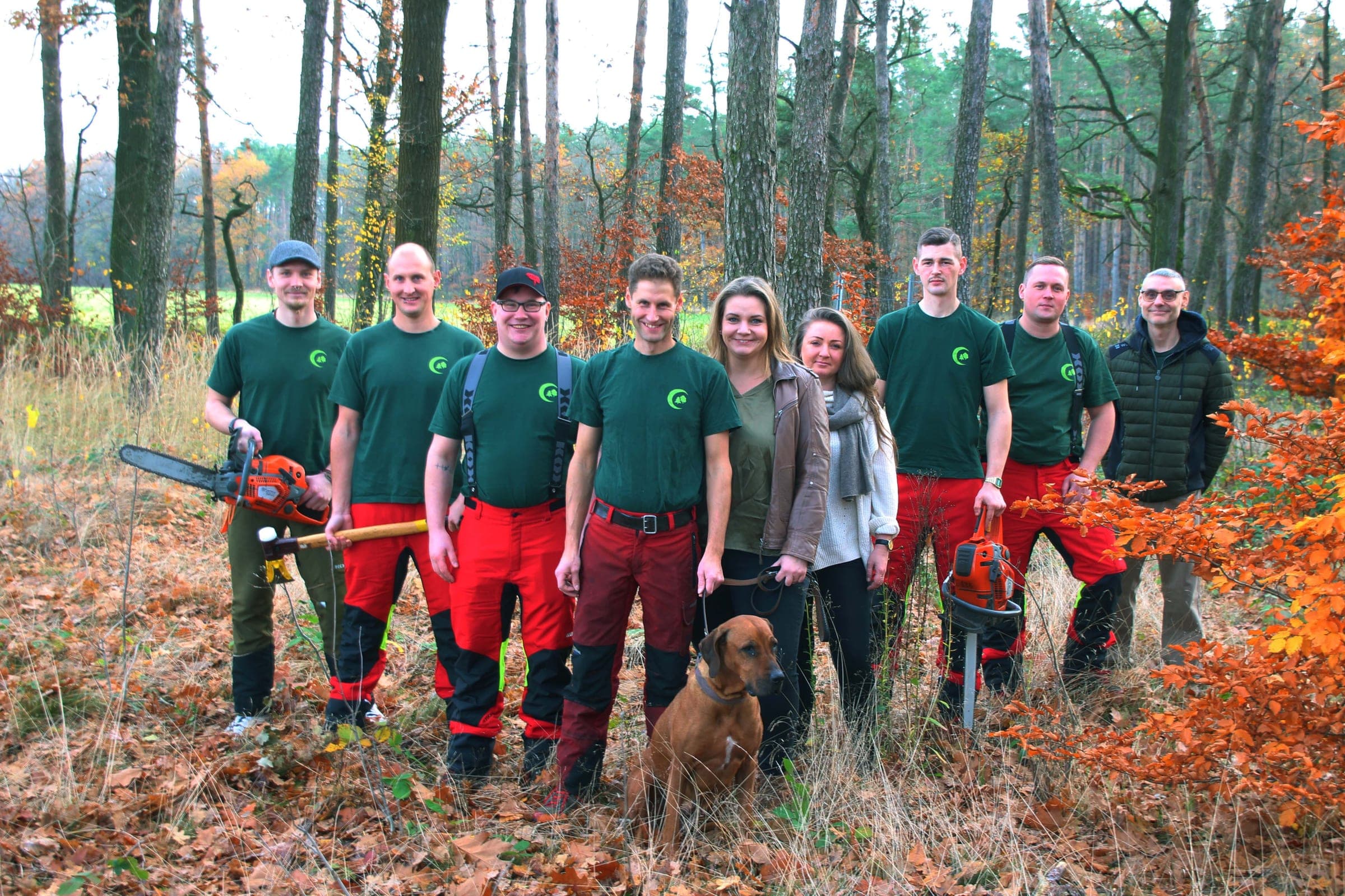 Team Walddienst Bergmann im Wald